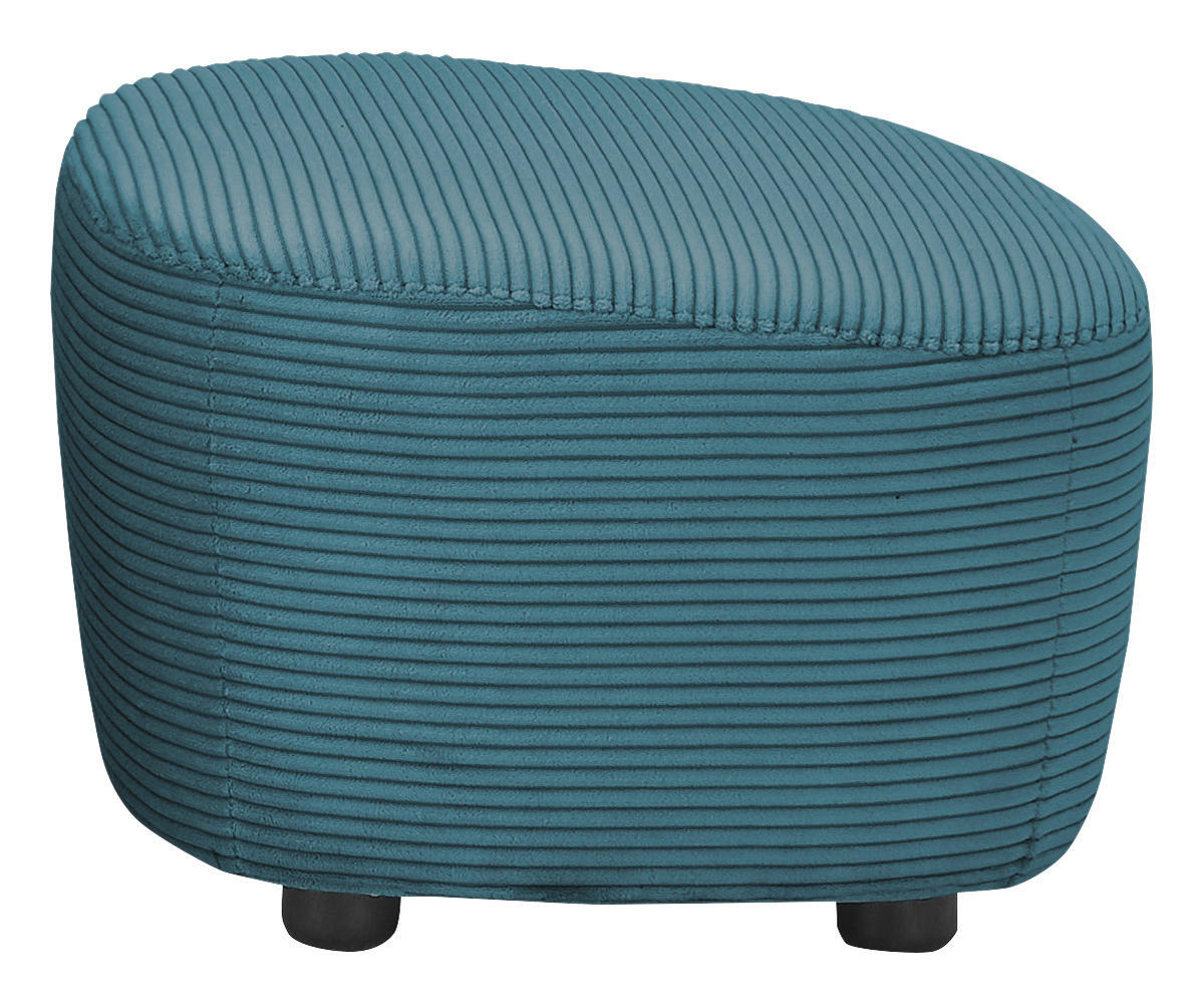 HOCKER Cord Blau  - Blau/Schwarz, Design, Kunststoff/Textil (54/41/57cm) - SetOne by Musterring
