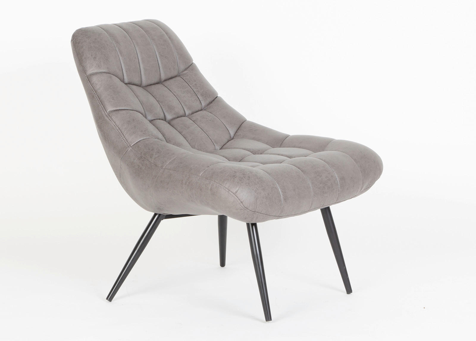 XXL-SESSEL - Dunkelbraun/Schwarz, MODERN, Textil/Metall (76/85,6/85,6cm) - Livetastic
