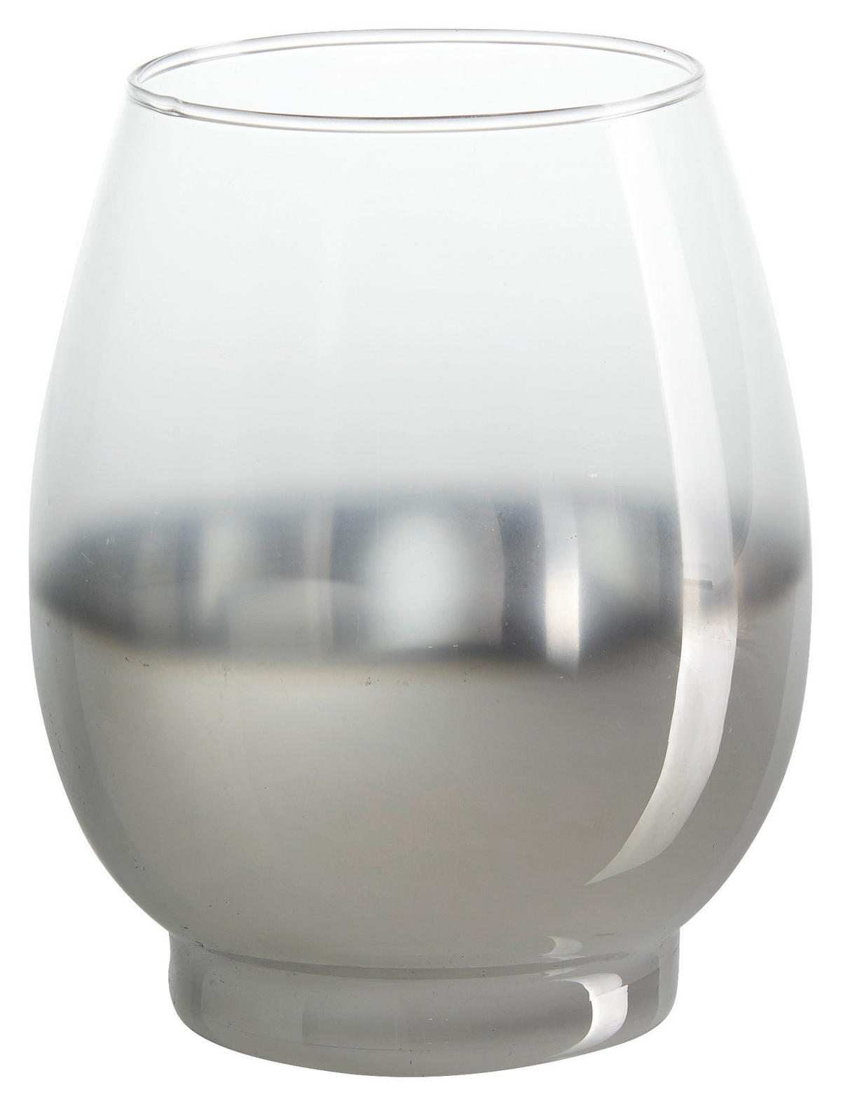 SVIETNIK  sklo - strieborná, Basics, sklo (11,3/14cm) - Ambia Home