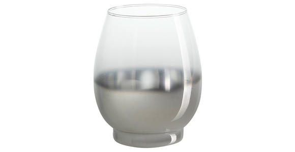 WINDLICHT - Silberfarben, Basics, Glas (11,3/14cm) - Ambia Home