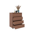 KOMMODE  in 80,1/102,8/48 cm  - Anthrazit/Terracotta, Design, Holzwerkstoff/Kunststoff (80,1/102,8/48cm) - Carryhome