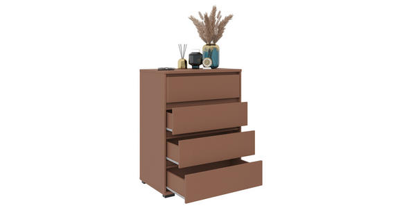KOMMODE in 80,1/102,8/48 cm - Anthrazit/Terracotta, Design, Holzwerkstoff/Kunststoff (80,1/102,8/48cm) - Carryhome