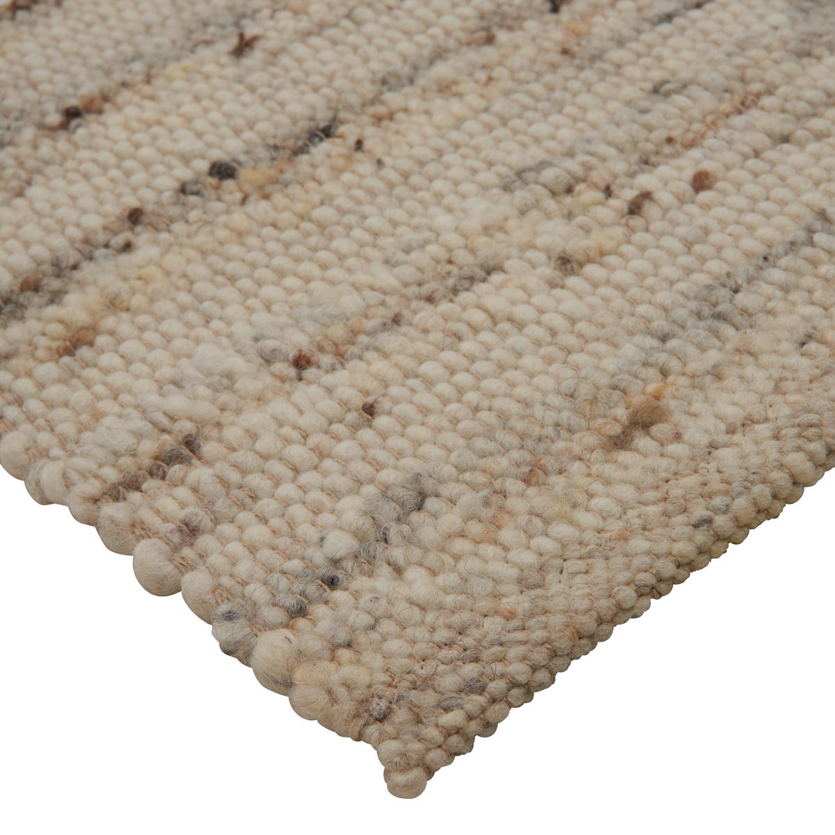 ROČNO TKANA PREPROGA Nova  170/230 cm  tkano  krem barve  - krem barve, Konvencionalno, tekstil (170/230cm) - Linea Natura