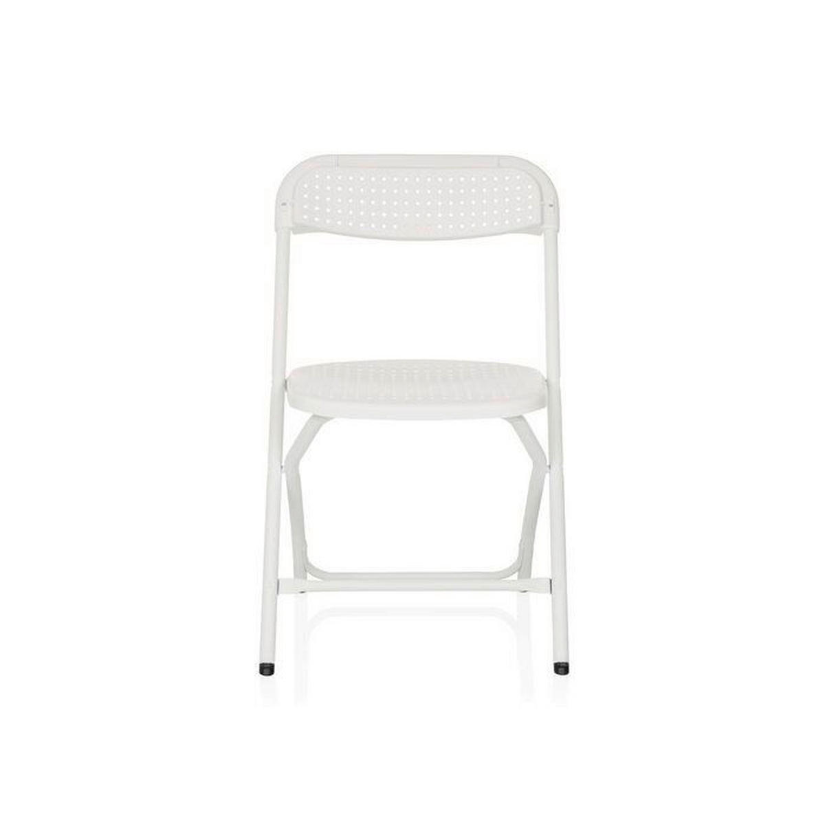 SKLÁDACÍ ŽIDLE, bílá - bílá, Moderní, kov/plast (51/80/52cm) - MID.YOU