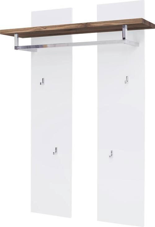 GARDEROBENPANEEL  in 91/135/25 cm  - Eichefarben/Weiß, Design, Holz/Holzwerkstoff (91/135/25cm)