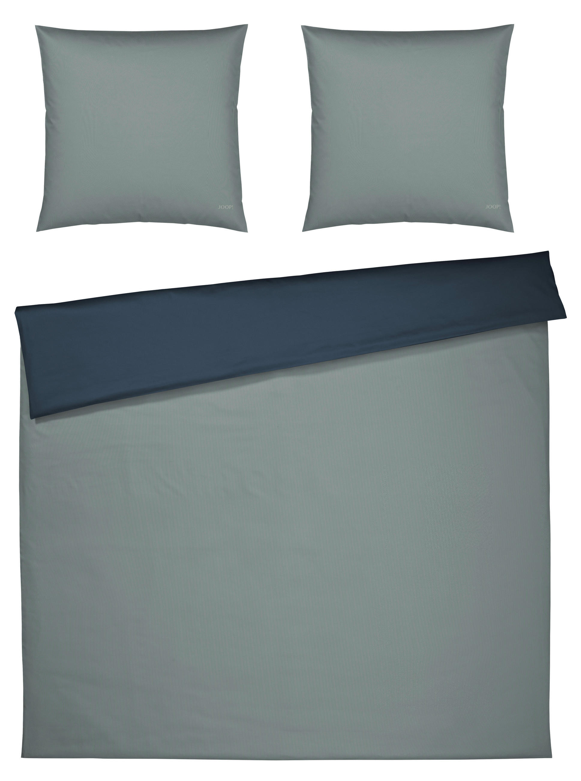 WENDEBETTWÄSCHE Joop! Micro Pattern Makosatin 200/200 cm  - Salbeigrün, Basics, Textil (200/200cm) - Joop!