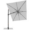AMPELSCHIRM 300x240 cm  - Anthrazit/Hellgrau, Basics, Textil/Metall (320/240cm) - Doppler