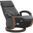 RELAXSESSEL Echtleder - Nussbaumfarben/Hellgrau, Design, Leder/Holz (68/113/86cm) - Himolla