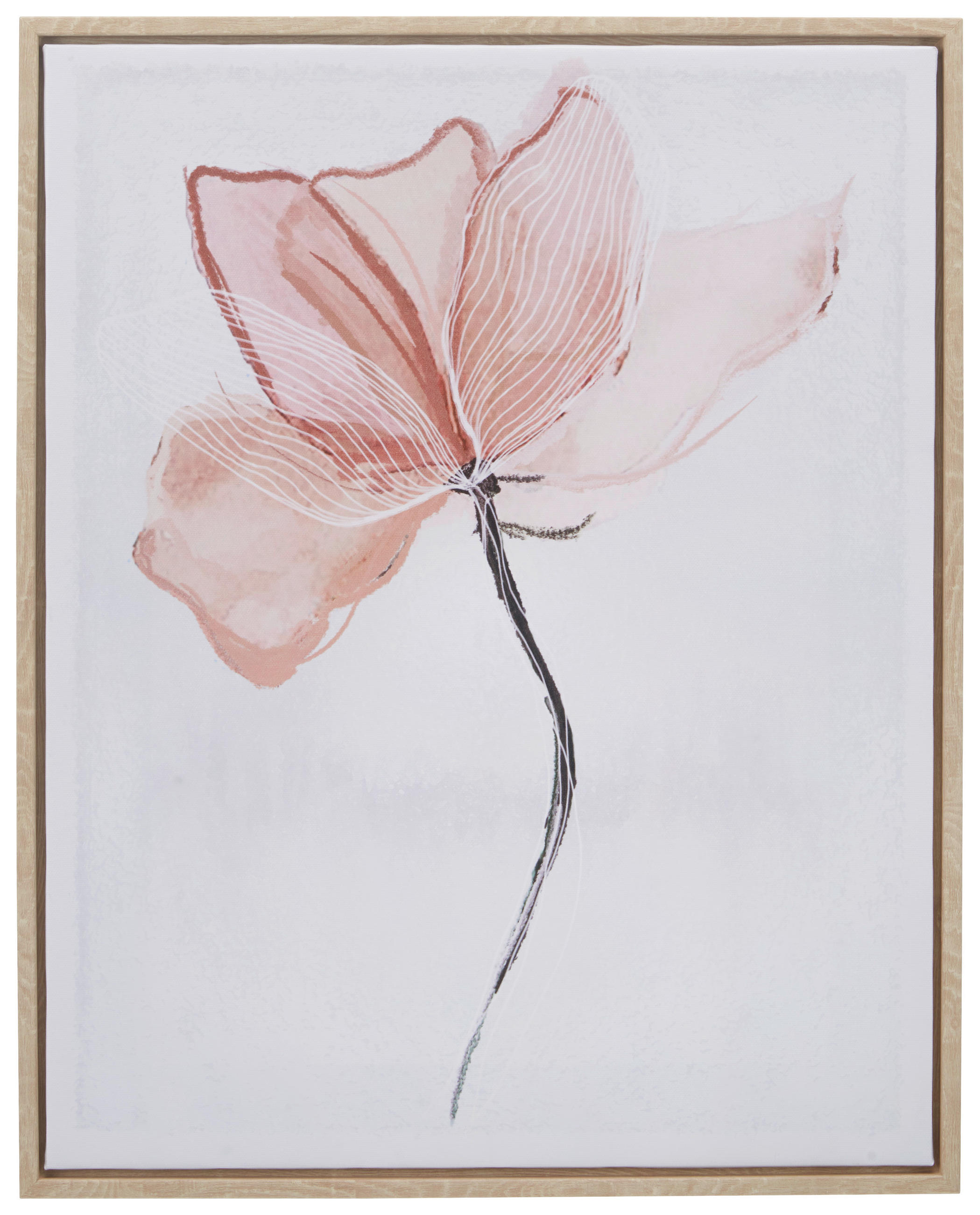 UMETNIŠKI POTISK 40/50 cm - svetlo rjava/oranžna, Basics, umetna masa/tekstil (40/50cm) - Monee