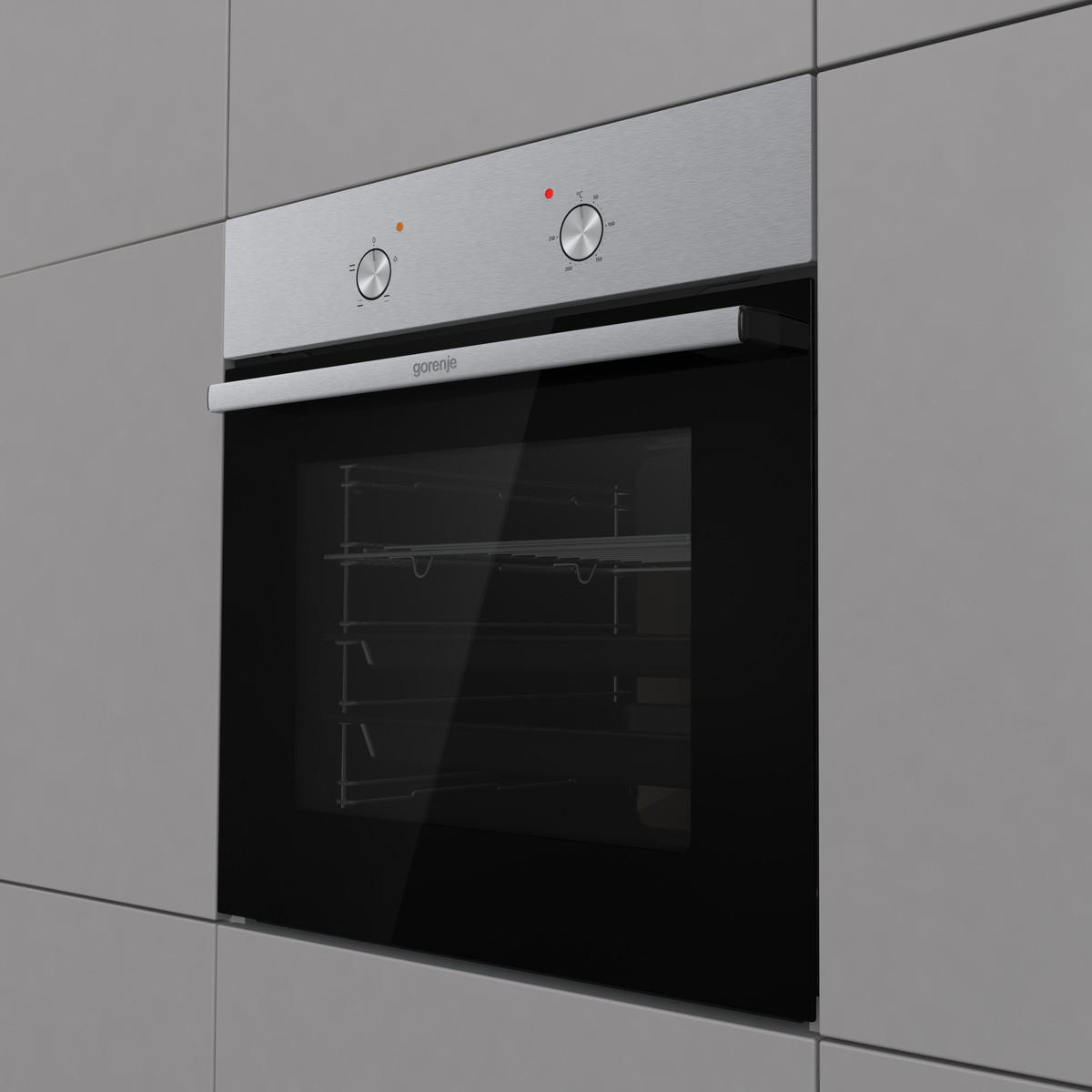EINBAUBACKOFEN BO671703AX  - Edelstahlfarben, Trend, Metall (59,5/59,5/53cm) - Gorenje