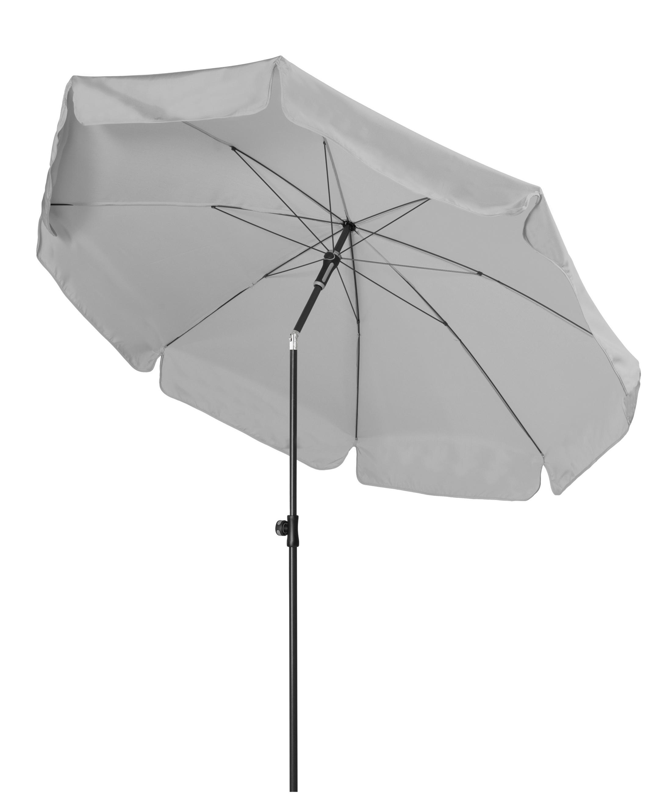 SONNENSCHIRM 200 cm   - Anthrazit/Hellgrau, Basics, Textil/Metall (200cm) - Doppler