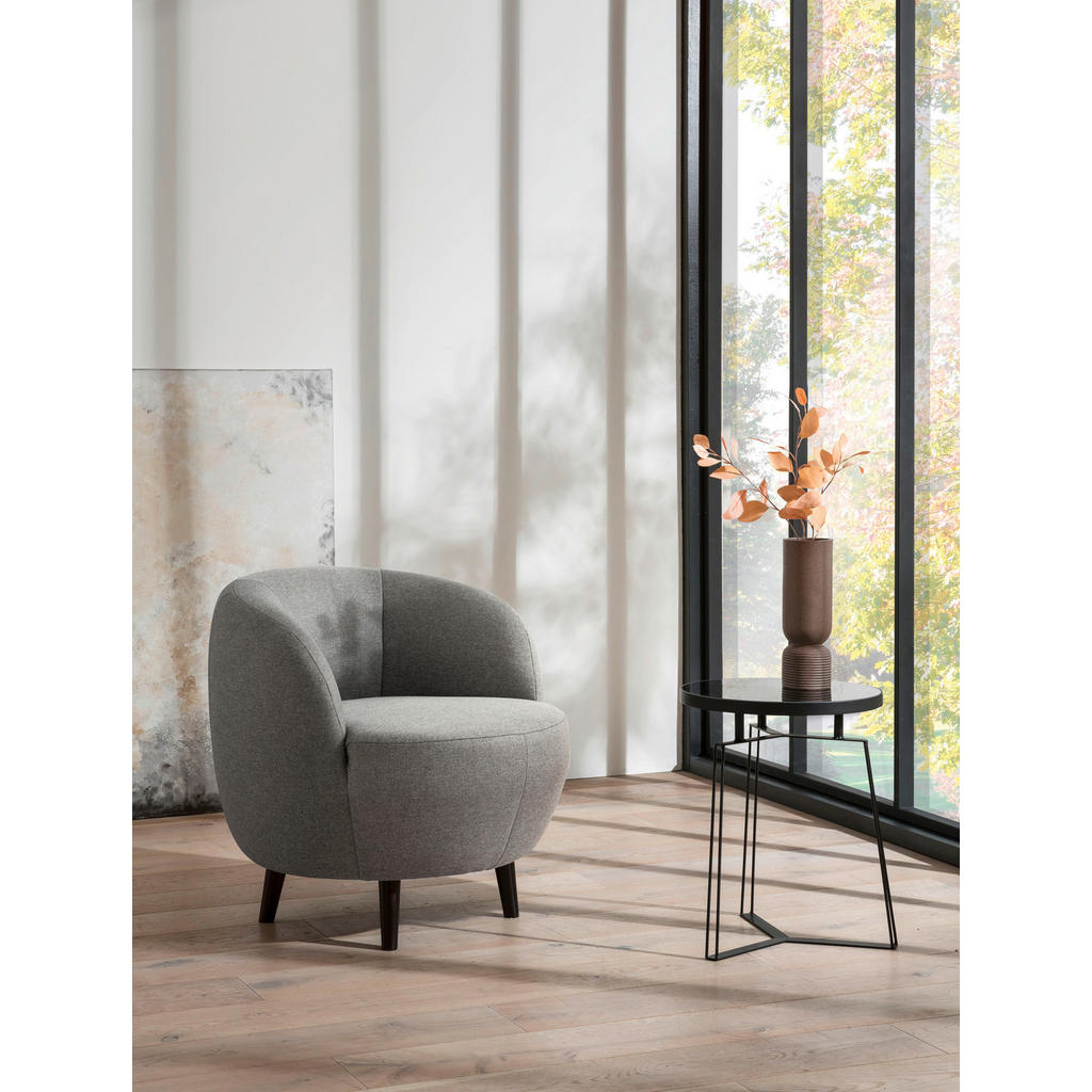 Thumbnail - Looks by W.Joop Sessel Looks Xiv, Graubraun, Textil, Uni, 72x72x76 cm, Made in EU, FSC Mix, Stoffauswahl, Wohnzimmer, Se...