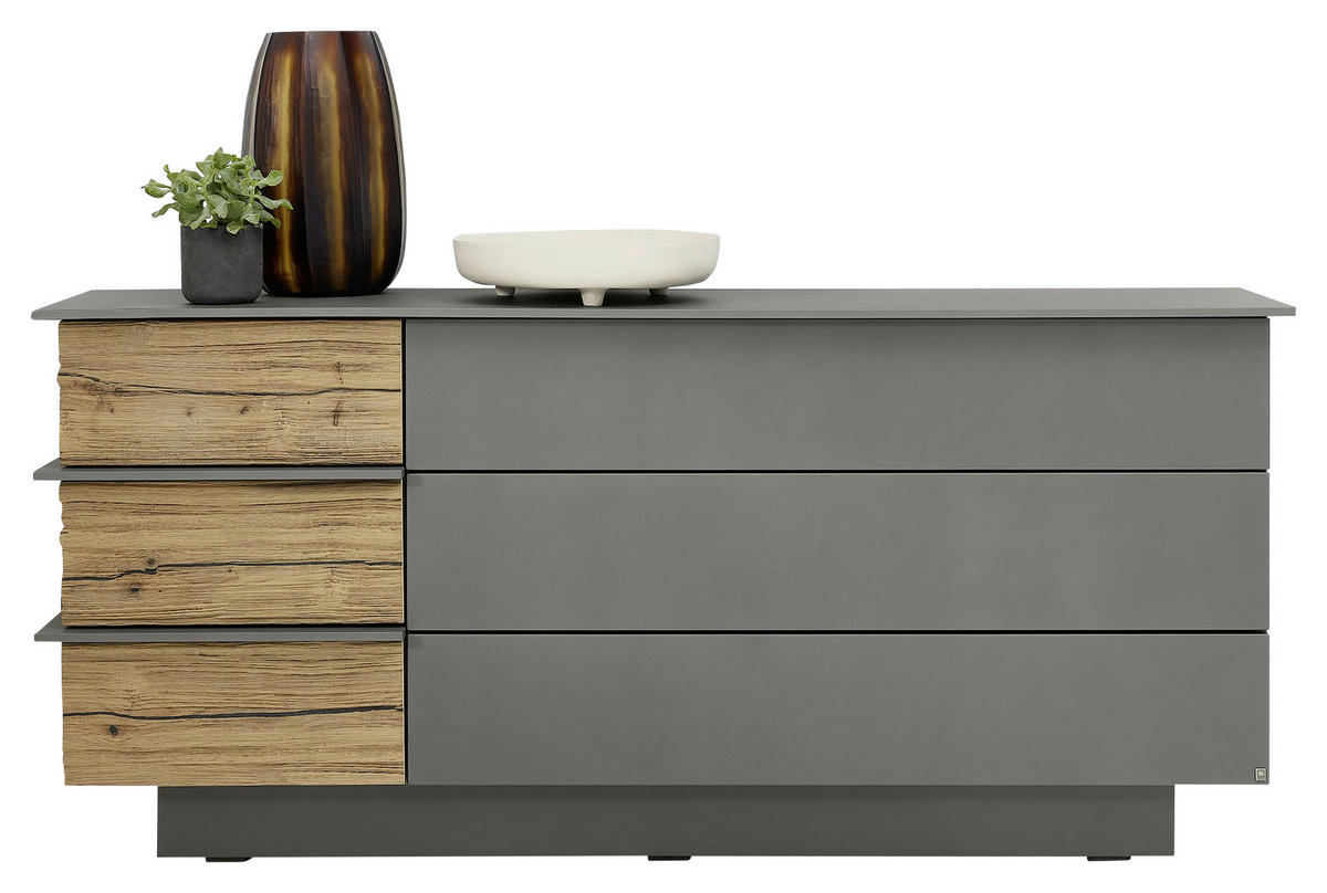 SIDEBOARD  in 181/82/43 cm  - Eichefarben/Grau, Design, Holz/Holzwerkstoff (181/82/43cm) - Musterring