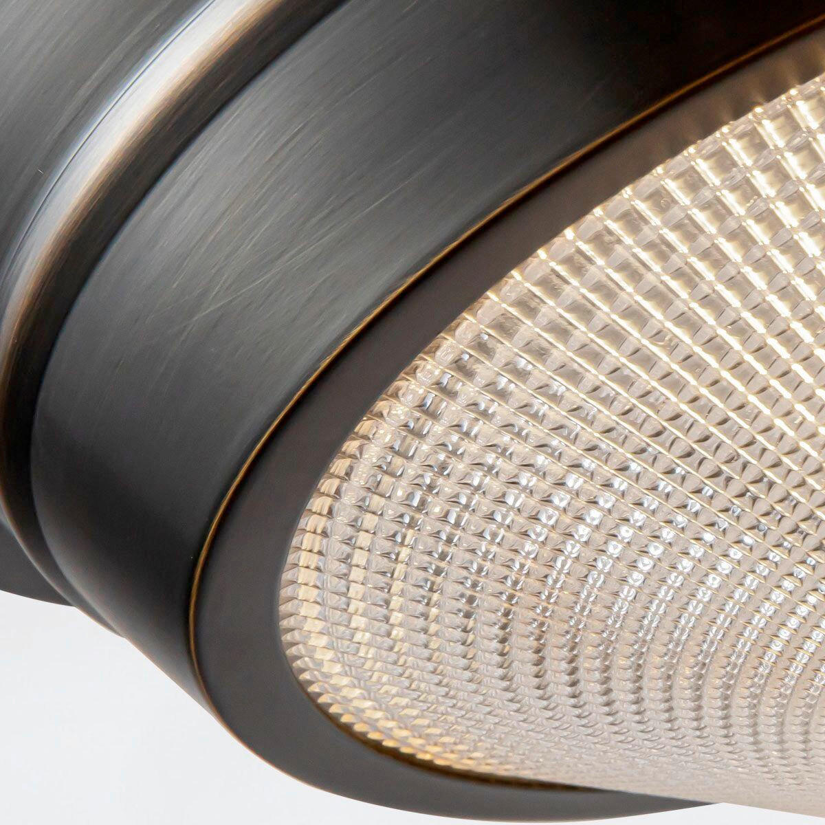 DECKENLEUCHTE Alora 25,9/12,5 cm   - Bronzefarben, KONVENTIONELL, Glas/Metall (25,9/12,5cm) - Elstead Lighting