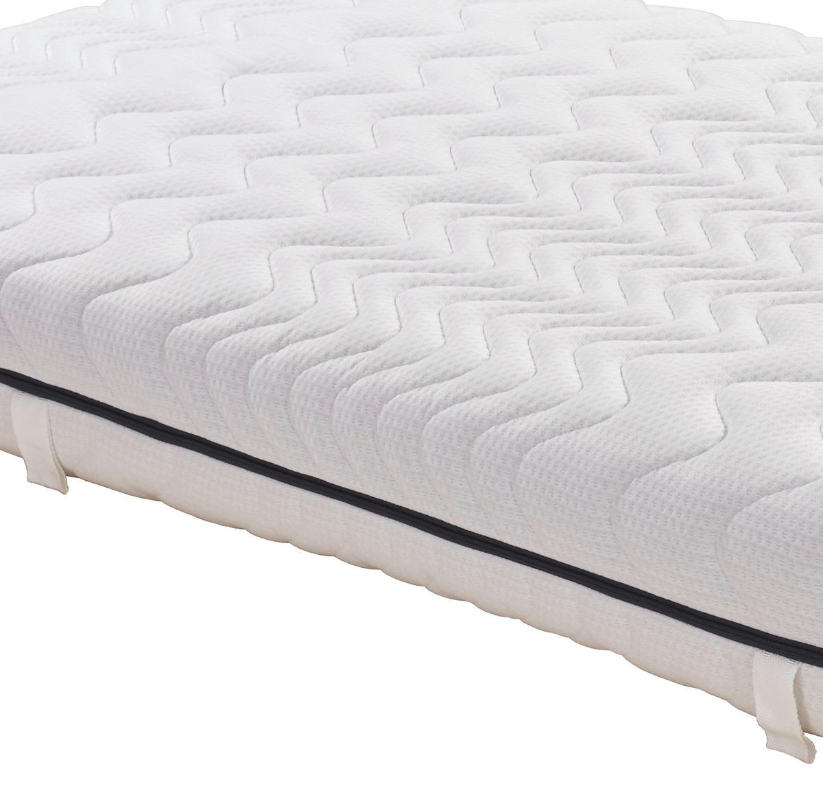 WENDEMATRATZE 90/200 cm Höhe ca. 20 cm 7 -Zonen - Weiß, MODERN, Textil (90/200cm) - Livetastic