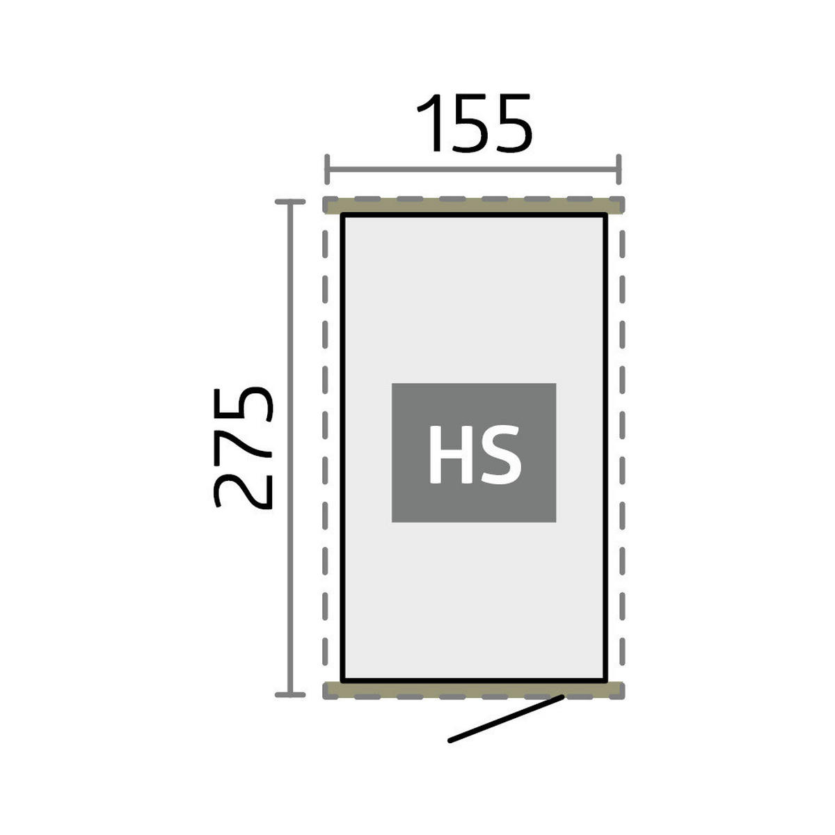 GERÄTEHAUS 155/222/275 cm  - Anthrazit, Basics, Metall (155/222/275cm) - Biohort