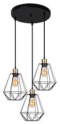 HÄNGELEUCHTE 44/44/100 cm   - Schwarz, Design, Metall (44/44/100cm)