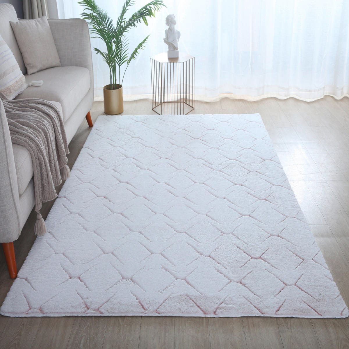 FLACHWEBETEPPICH 80/250 cm Vision Rosa  - Rosa, Basics, Textil (80/250cm) - Novel