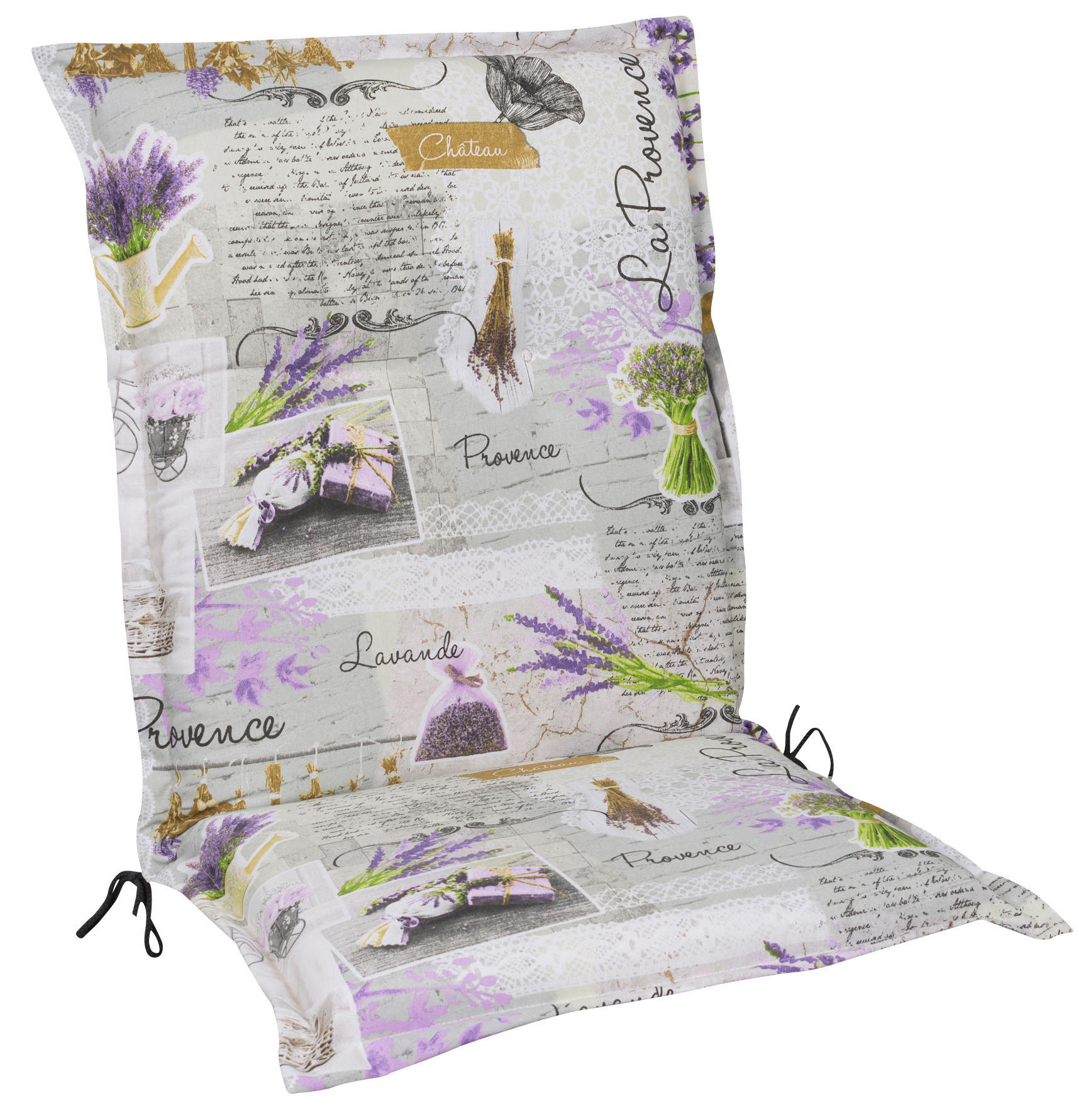 SESSELAUFLAGE in  - Violett/Grau, LIFESTYLE, Textil (50/9/110cm)