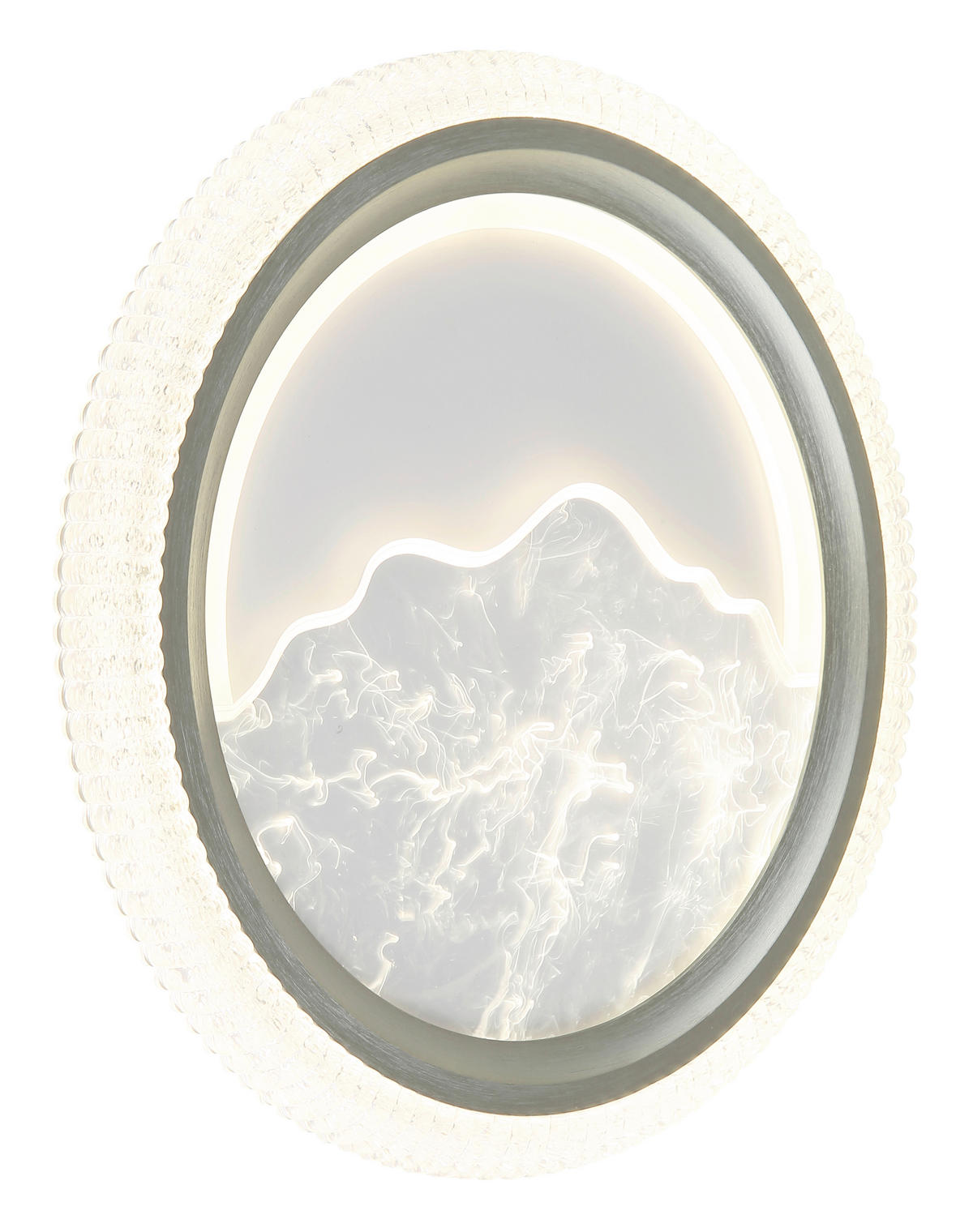 LED-DECKENLEUCHTE 39,5/5,5 cm   - Sandfarben/Klar, Basics, Kunststoff/Metall (39,5/5,5cm)