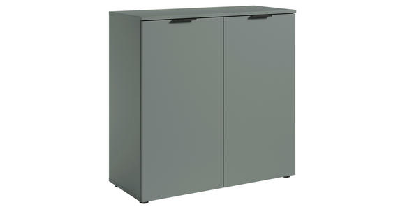 KOMMODE in 90/90/40 cm - Salbeigrün/Schwarz, Basics, Holzwerkstoff/Kunststoff (90/90/40cm) - Carryhome