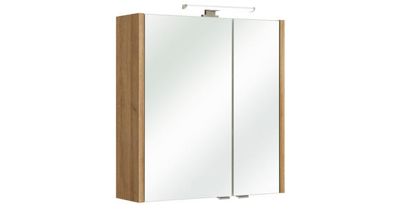 SPIEGELSCHRANK 62/70/20 cm  - Eichefarben, Basics, Glas/Holz (62/70/20cm) - Xora