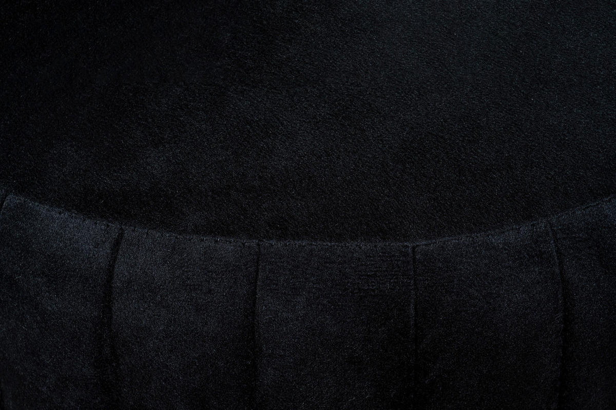 TABURET, textil, 43/46/43 cm - černá/barvy grafitu, Design, kov/textil (43/46/43cm) - MID.YOU