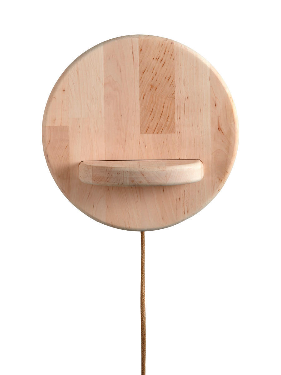 VÄGGLAMPA Good & Mojo 25/20 cm   - alfärgad, Trend, trä (25/20cm) - Good & Mojo