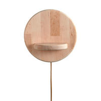 VÄGGLAMPA Good & Mojo 25/20 cm   - alfärgad, Trend, trä (25/20cm) - Good & Mojo