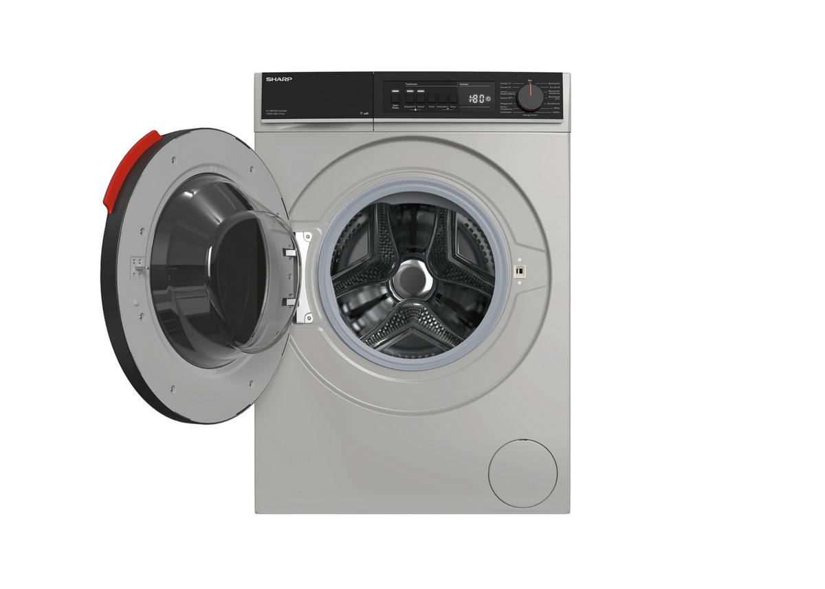 WASCHMASCHINE ES-WNFB214CADA-DE  - Silberfarben, Basics, Glas/Kunststoff (59.7/84.5/63.2cm) - Sharp