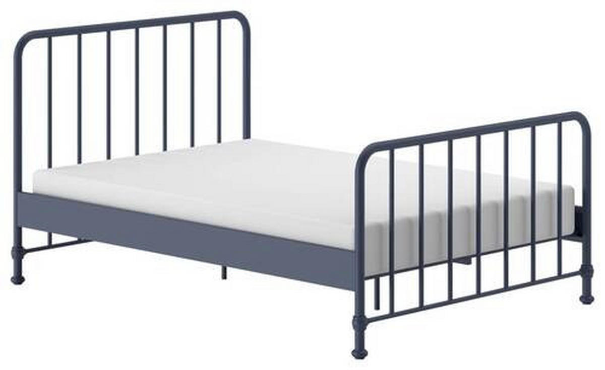 KINDER-/JUNIORBETT 140/200 cm  in Blau  - Blau, ROMANTIK / LANDHAUS, Holz/Metall (140/200cm) - MID.YOU