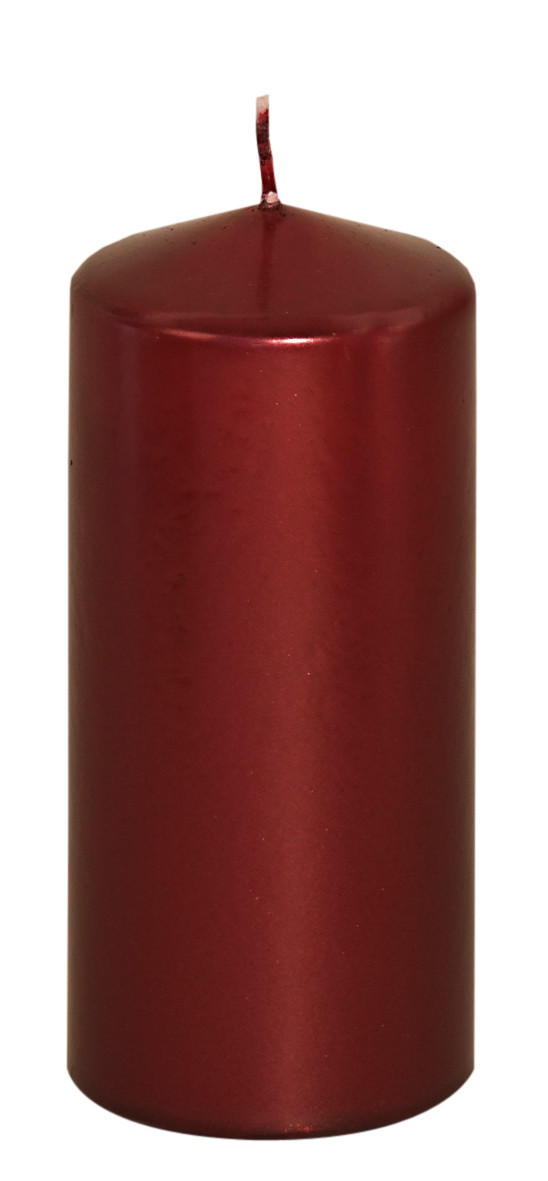 STUMPENKERZE 5,7/13 cm  - Dunkelrot, Basics, Paraffin (5,7/13cm)