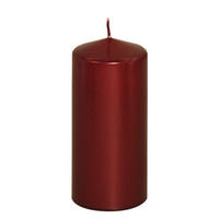 STUMPENKERZE 5,7/13 cm  - Dunkelrot, Basics, Paraffin (5,7/13cm)