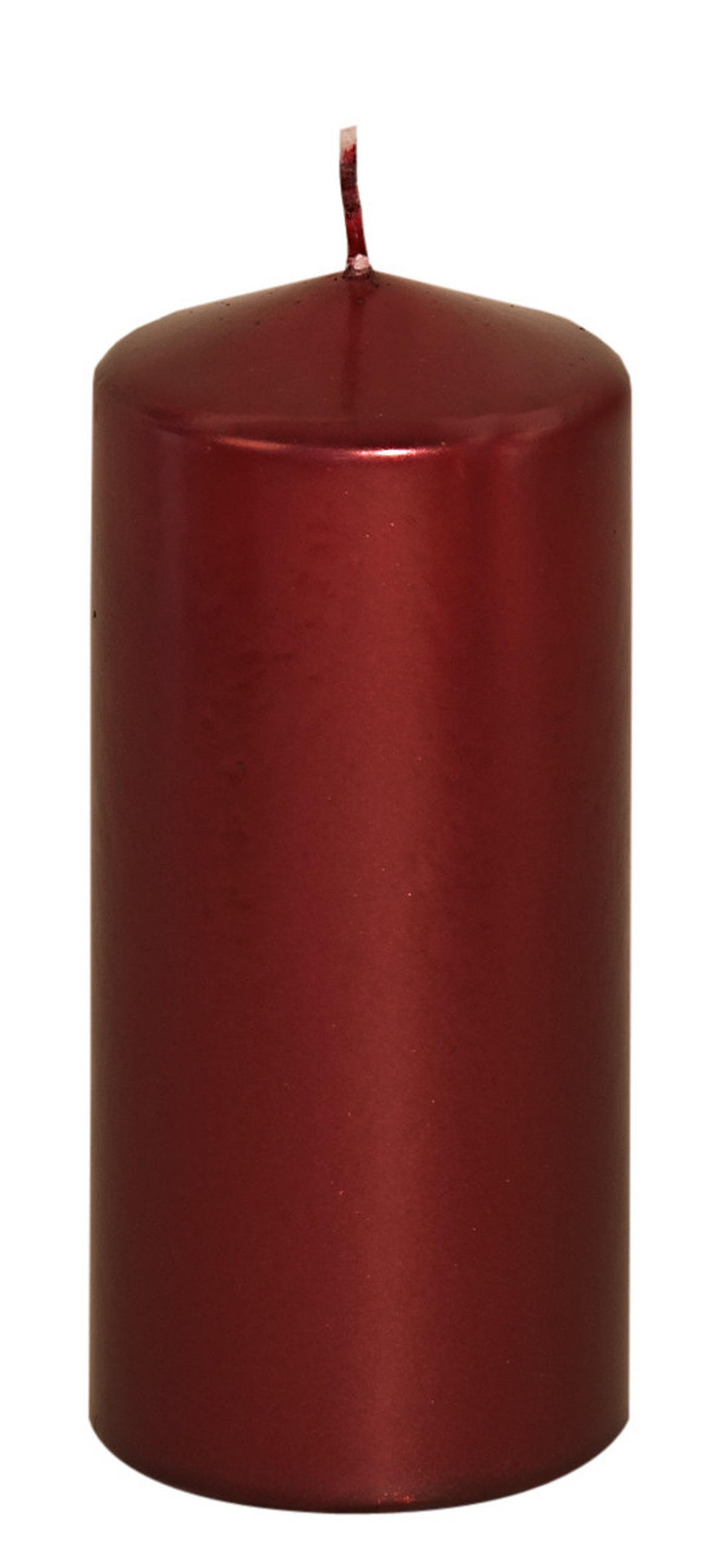 STUMPENKERZE 5,7/13 cm  - Dunkelrot, Basics, Paraffin (5,7/13cm)