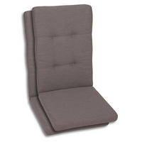 SESSELAUFLAGENSET in Taupe Uni  - Taupe, Basics, Textil (50/7/120cm)
