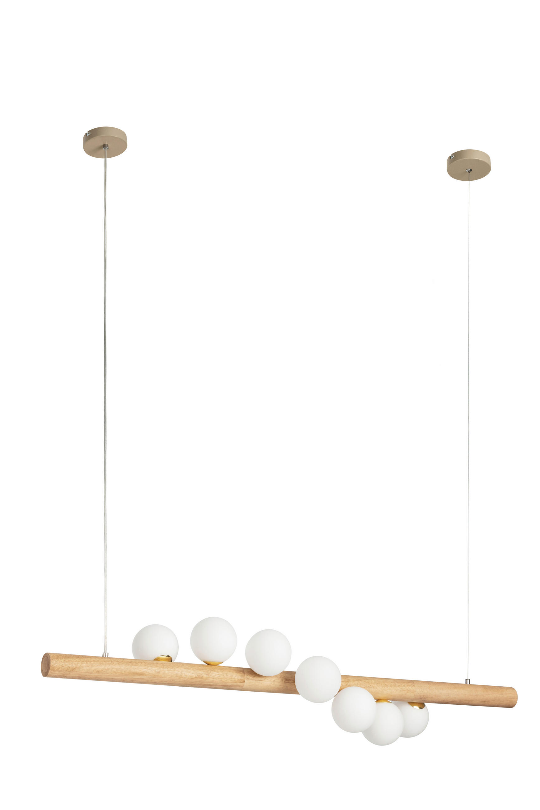 HÄNGELEUCHTE 120/150 cm  - Weiß, Trend, Glas (120/150cm) - Collett's Monde
