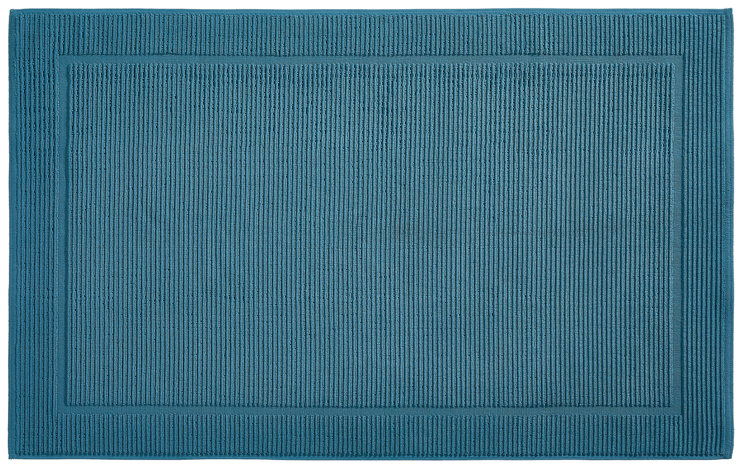 BADEMATTE Petrol 60/100 cm  - Petrol, Basics, Textil (60/100cm) - Bio:Vio