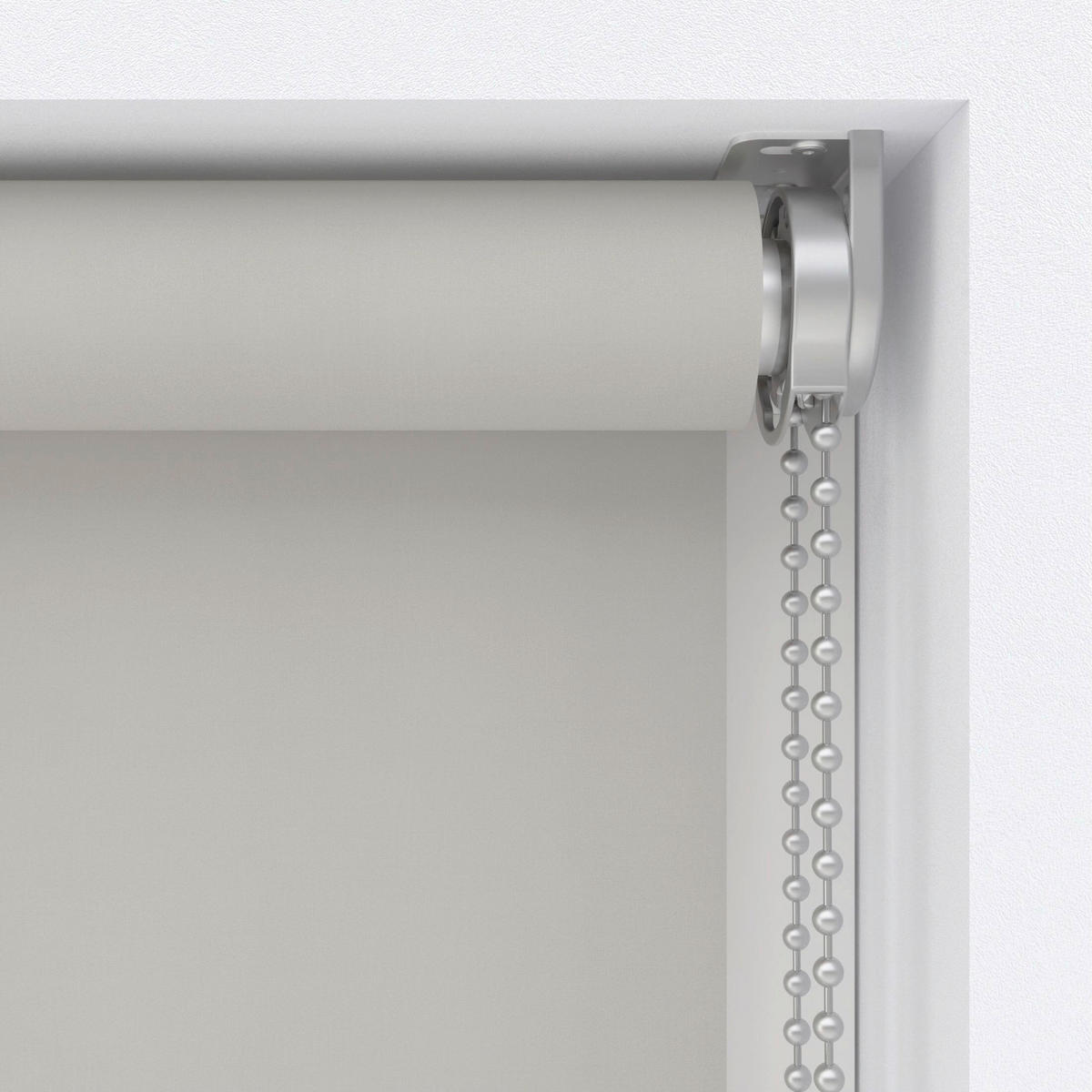 VERDUNKELUNGSROLLO  - Hellgrau, Basics, Textil (150/190cm)