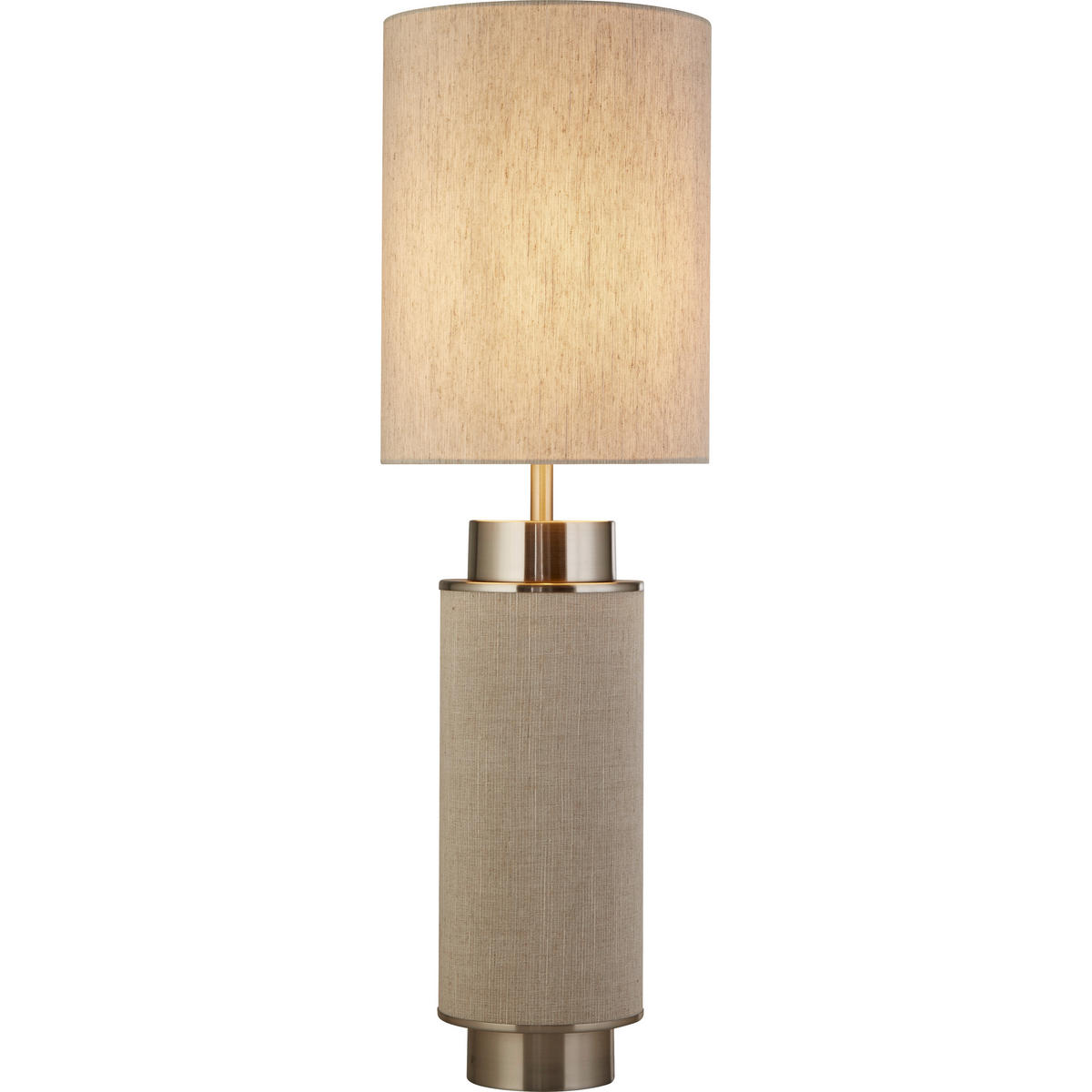 BORDSLAMPA Flask 22/22/72 cm   - nickelfärgad, Lifestyle, metall/textil (22/22/72cm)