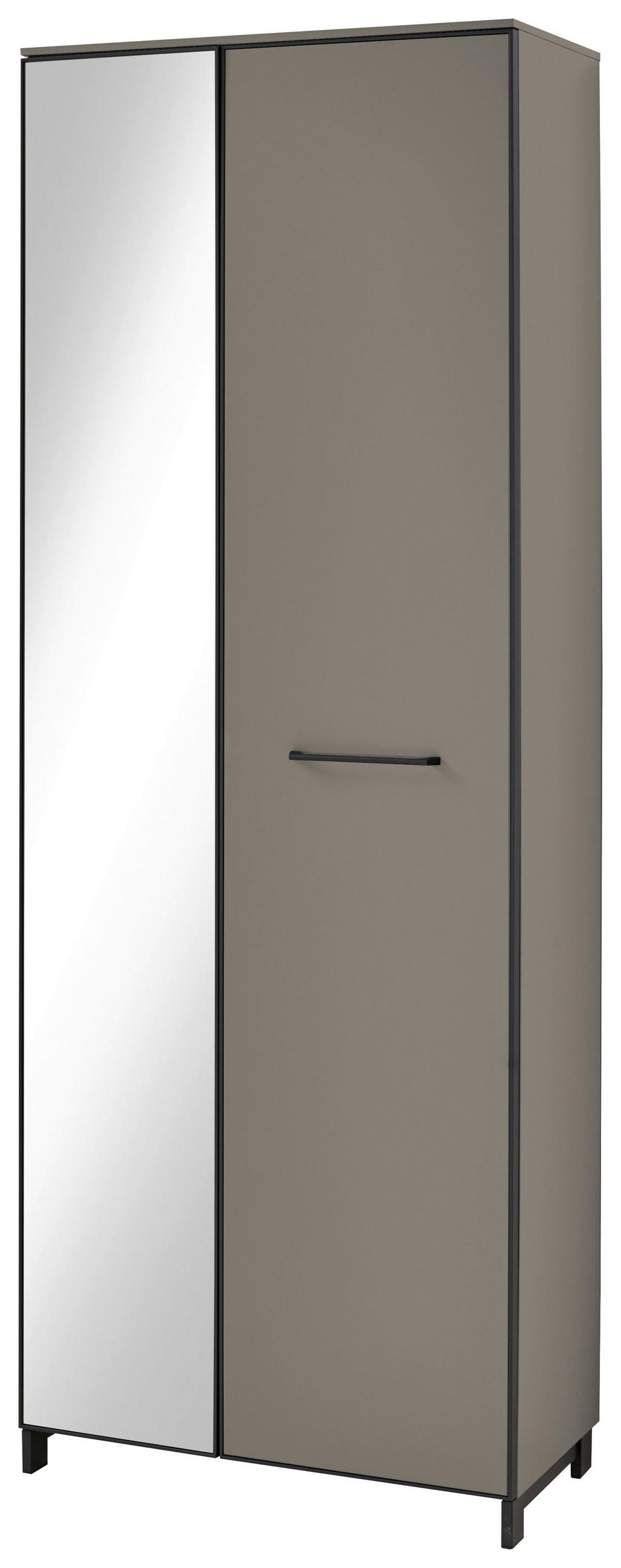 GARDEROBENSCHRANK Anthrazit, Fango - Fango/Anthrazit, Design, Holzwerkstoff/Metall (70/192/37cm)