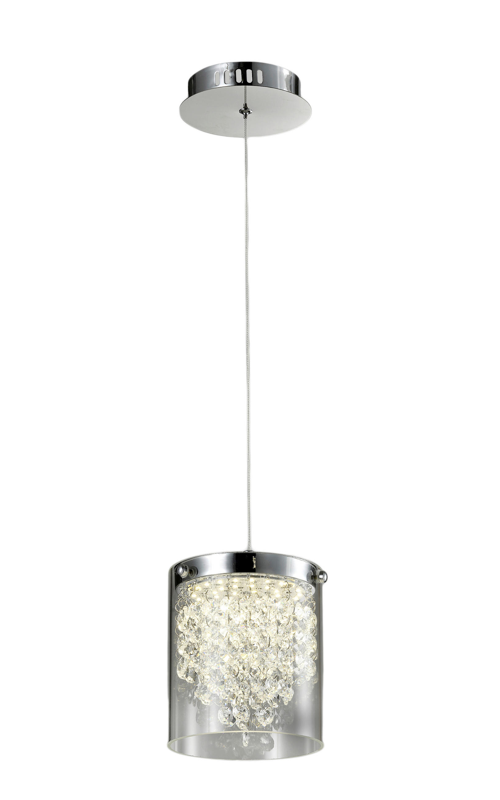 HÄNGLAMPA Cantos 120/13/13 cm  - transparent, Design, glas (120/13/13cm)