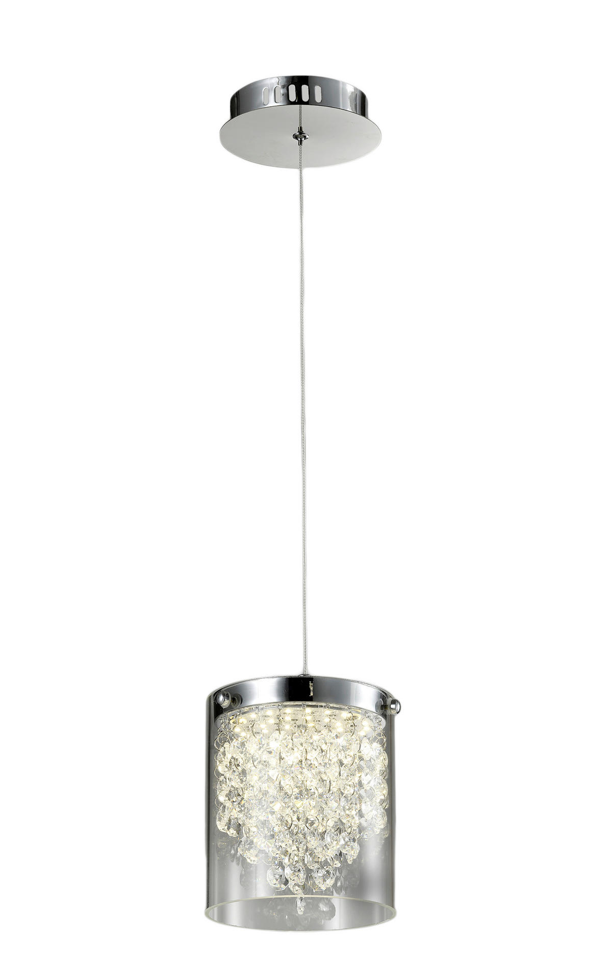 ZÁVĚSNÉ SVÍTIDLO,  120/13/13 cm - průhledné, Design, sklo (120/13/13cm)