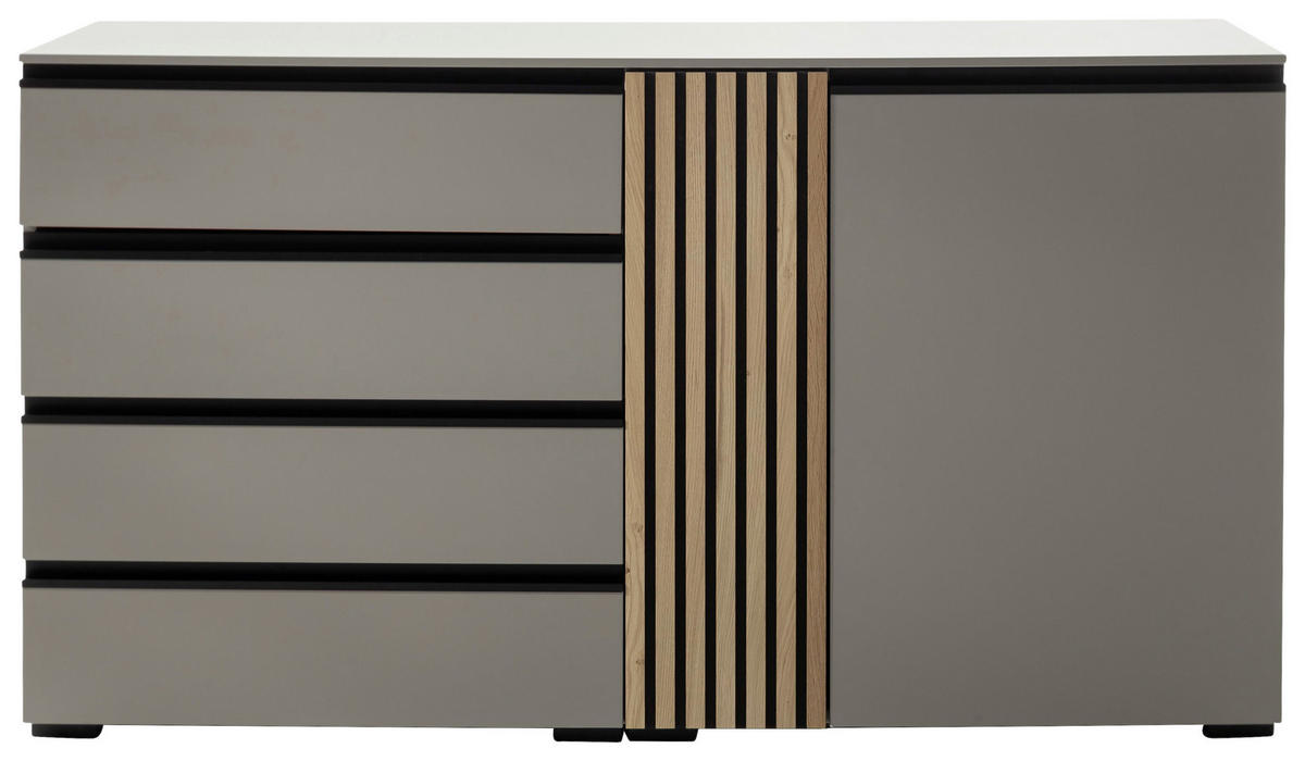 SIDEBOARD  in 167/92/45 cm  - Wildeiche/Greige, Design, Holz/Holzwerkstoff (167/92/45cm) - Moderano