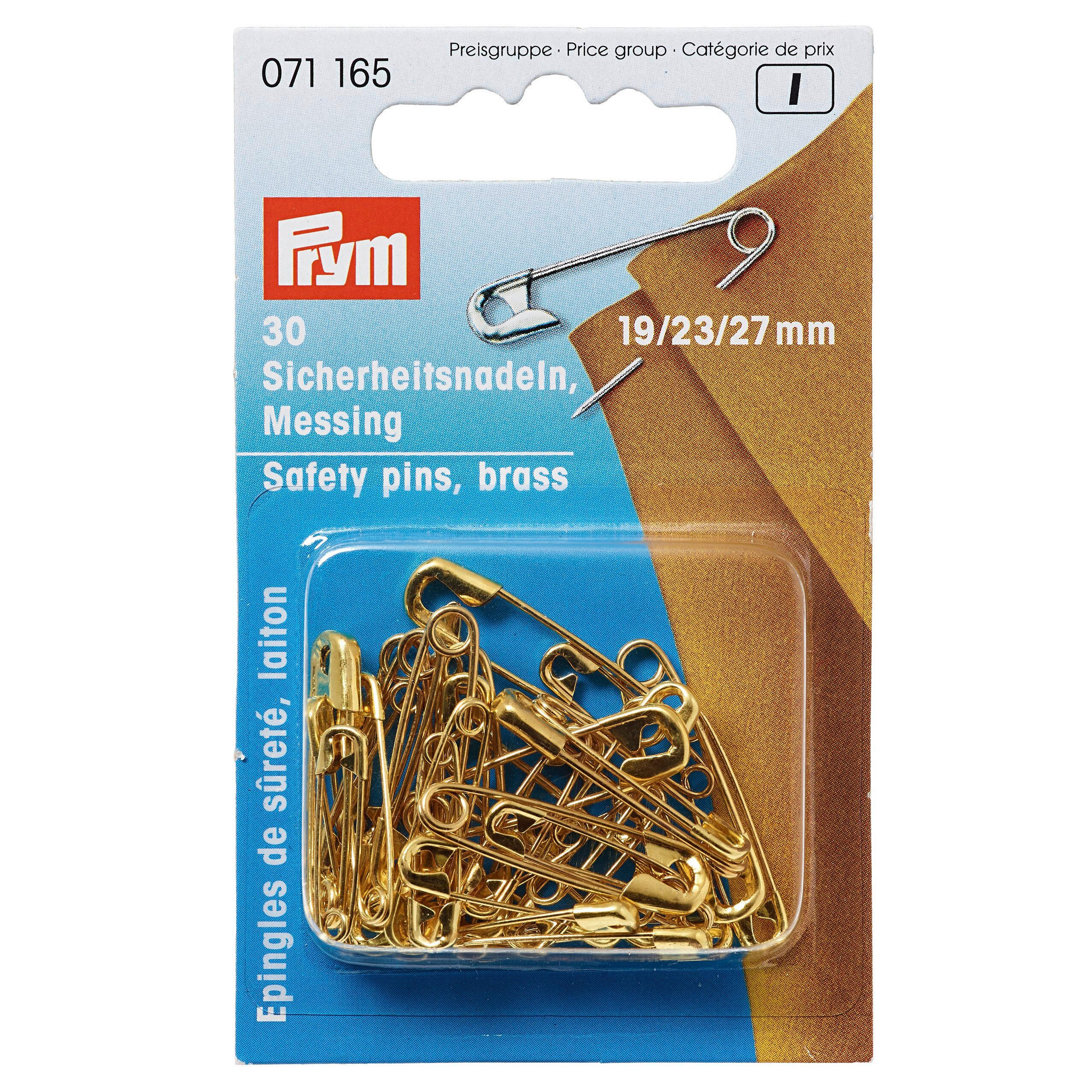 SICHERHEITSNADELN - Goldfarben, Basics, Metall (5.7/9.3/1.1cm)