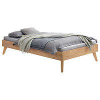 BETT 100/200 cm,  in Eichefarben  - Eichefarben, KONVENTIONELL, Holz (100/200cm) - Hasena