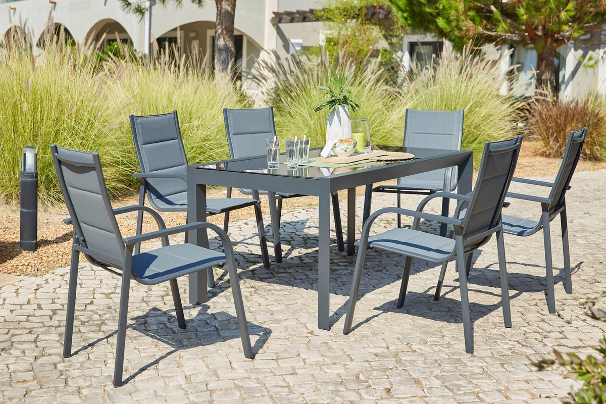 STOLICA SLOŽIVA  antracit  metal, tekstil      - antracit, Moderno, metal/tekstil (60/94/68cm) - Ambia Garden