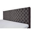 BOXSPRINGBETT 160/200 cm  in Anthrazit  - Anthrazit/Graphitfarben, Design, Textil/Metall (160/200cm) - Xora