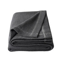 FLEECOVÁ DEKA, biobavlna, 140/190 cm - tmavě šedá, Konvenční, textil (140/190cm) - Calvin Klein
