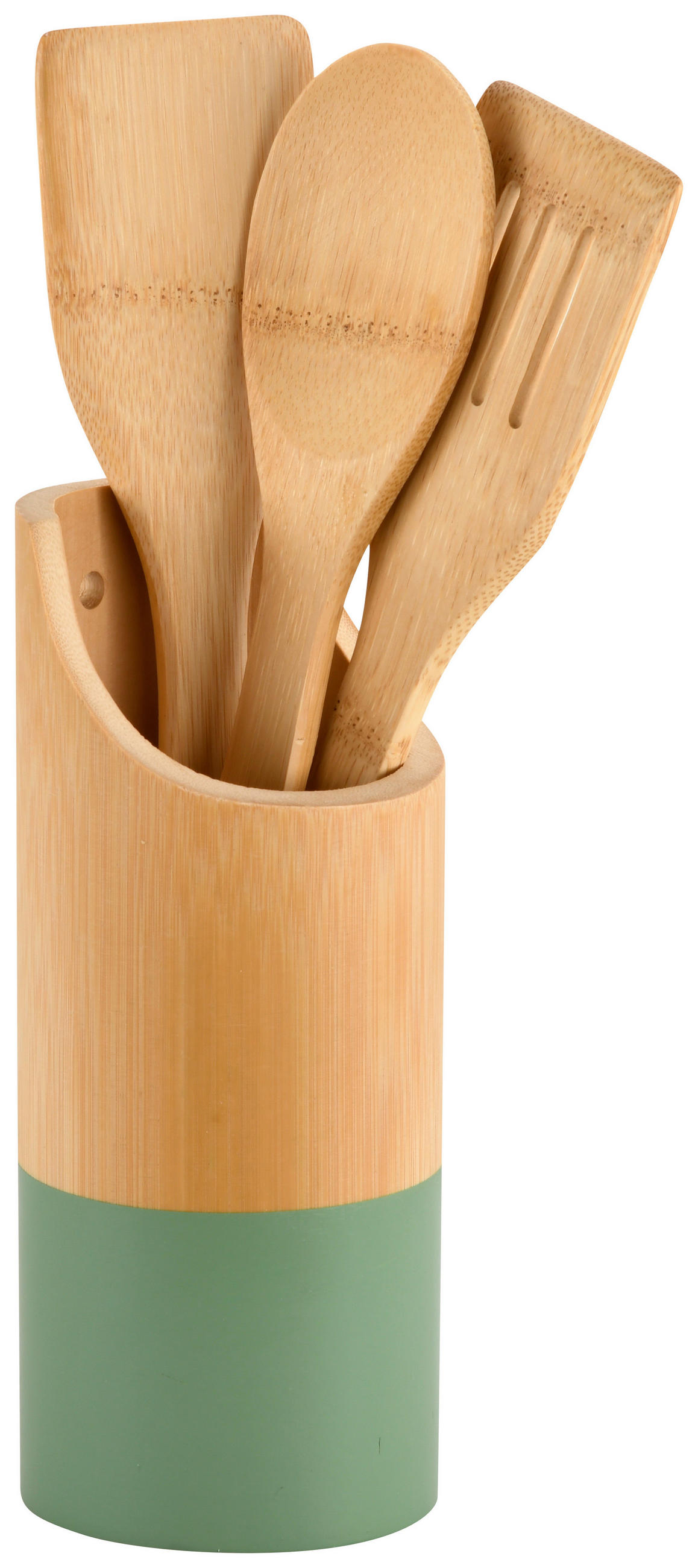 KÜCHENHELFERSET  - Hellbraun/Hellgrün, Basics, Holz (9/9/30cm) - Kesper