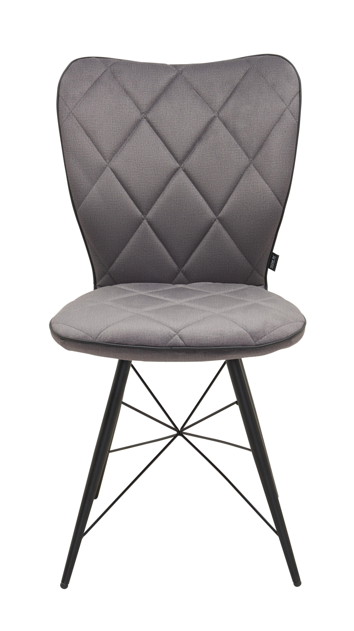 STOLICA siva, crna metal, tekstil - siva/crna, Design, metal/tekstil (49/90/61cm) - Hom`in